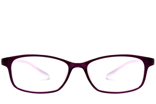 Lunettes rectangulaires violettes TR90 #BS0612-0027