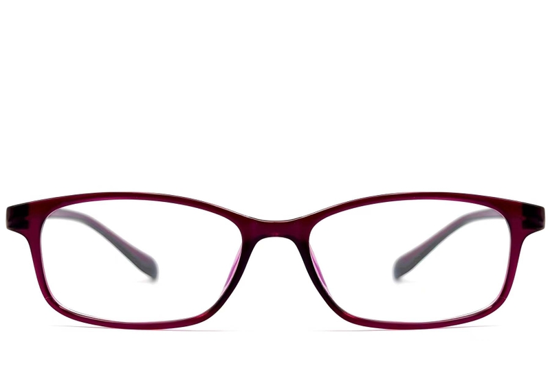Rectangular Purple TR90 Glasses #BS0612-0028