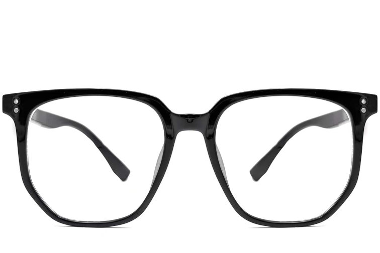 Geometric Black TR90 Glasses #BS0612-0029