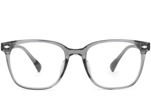 Lunettes ovales grises TR90 #BS0620-0001
