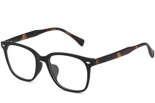 Lunettes ovales noires TR90 #BS0620-0006