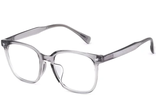 Lunettes ovales grises TR90 #BS0620-0008