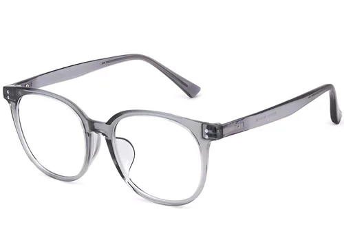 Lunettes ovales grises TR90 #BS0620-0013