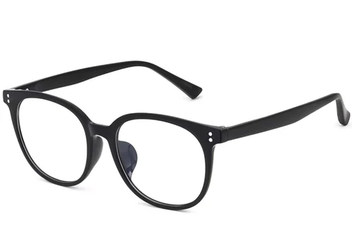 Lunettes ovales noires TR90 #BS0620-0016