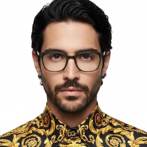 Lunettes ovales vertes TR90 #BS0620-0020