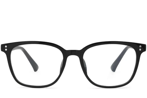 Lunettes ovales noires TR90 #BS0620-0021