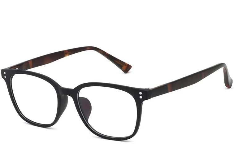 Ovale schwarze TR90-Brille #BS0620-0022