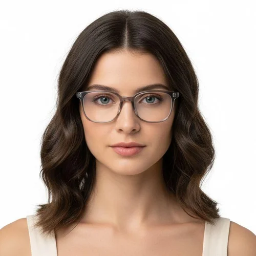 Lunettes ovales grises TR90 #BS0620-0023