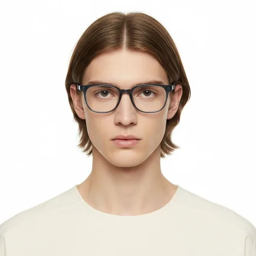 Lunettes ovales bleues TR90 #BS0620-0024