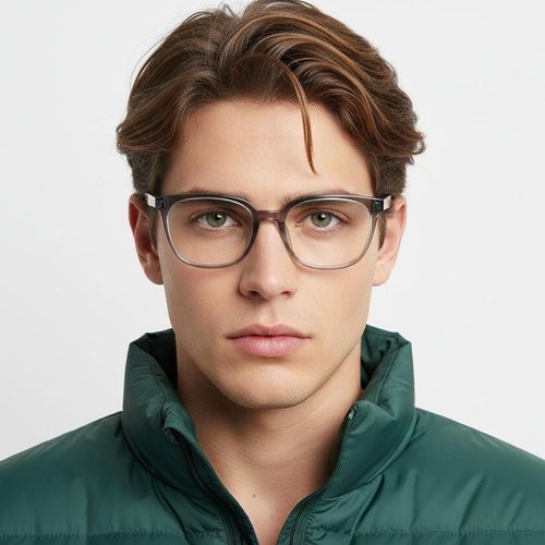 Lunettes ovales grises TR90 #BS0620-0025