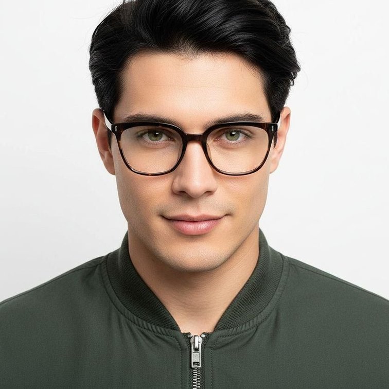 Oval Tortoiseshell TR90 Glasses #BS0620-0027