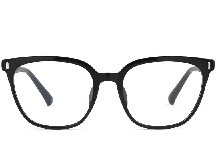 Lunettes ovales noires TR90 #BS0620-0028