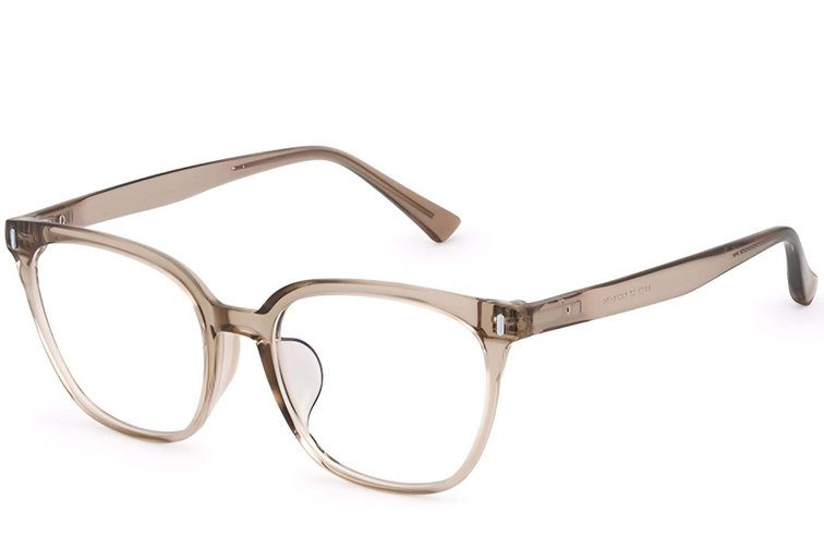 Lunettes ovales marron TR90 #BS0620-0029