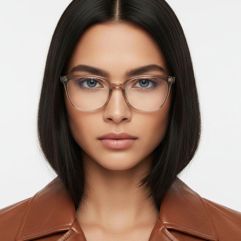 Oval Brown TR90 Glasses #BS0620-0029