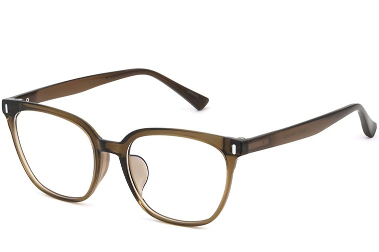 Lunettes ovales marron TR90 #BS0620-0030