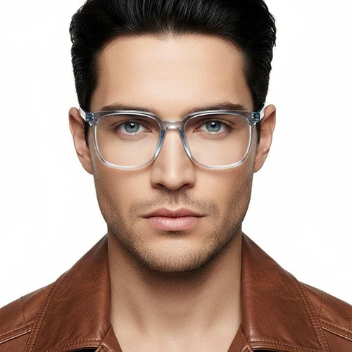 Rectangular Blue TR90 Glasses #BS0620-0035