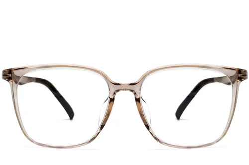 Lunettes rectangulaires marron TR90 #BS0620-0036
