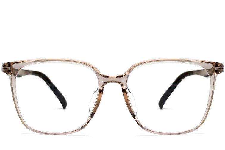 Lunettes rectangulaires marron TR90 #BS0620-0036