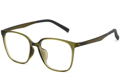 Lunettes rectangulaires vertes TR90 #BS0620-0037