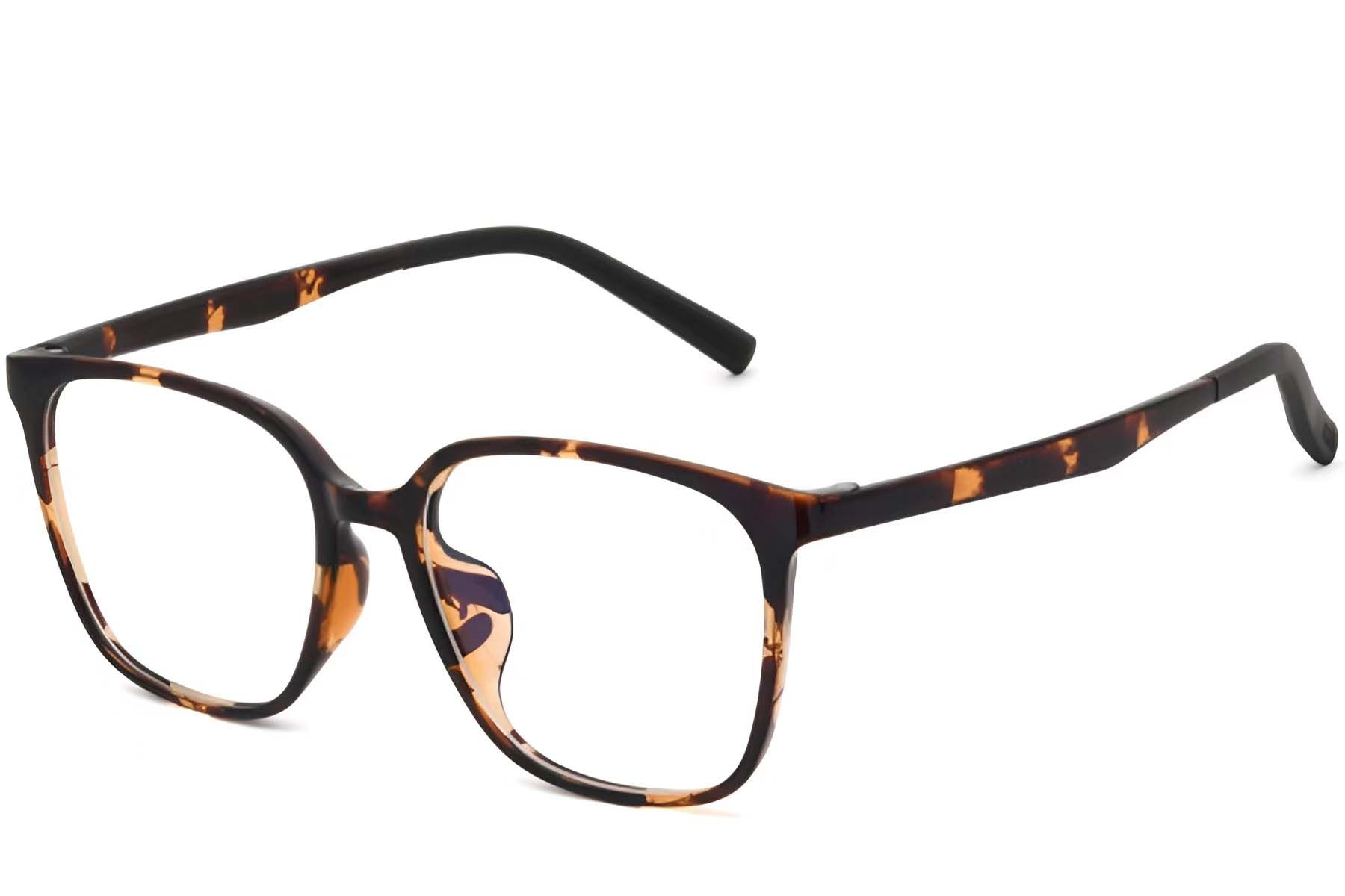 Rectangular Tortoiseshell TR90 Glasses #BS0620-0039
