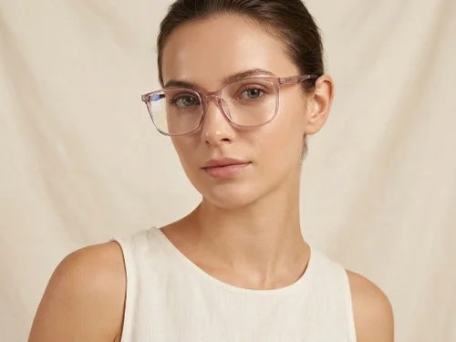Rectangular Purple TR90 Glasses #BS0620-0043
