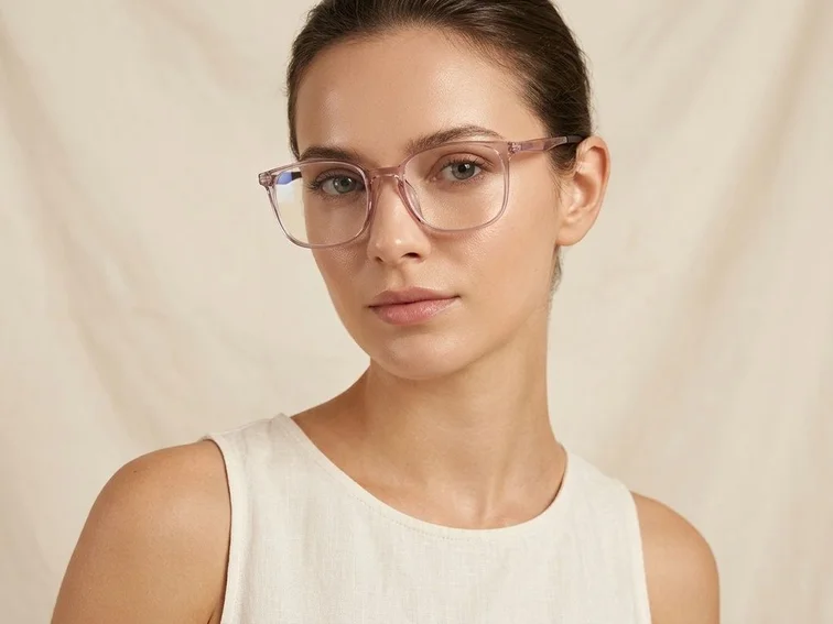 Rectangular Purple TR90 Glasses #BS0620-0043