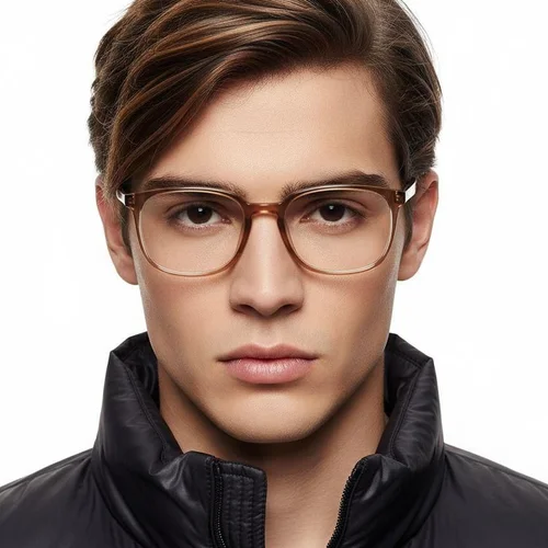 Lunettes rectangulaires orange TR90 #BS0620-0047