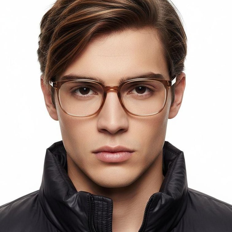Gafas rectangulares TR90 naranjas #BS0620-0047