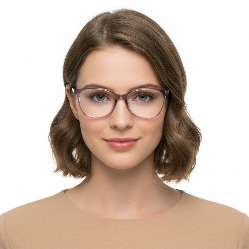 Oval Purple TR90 Glasses #BS0620-0049