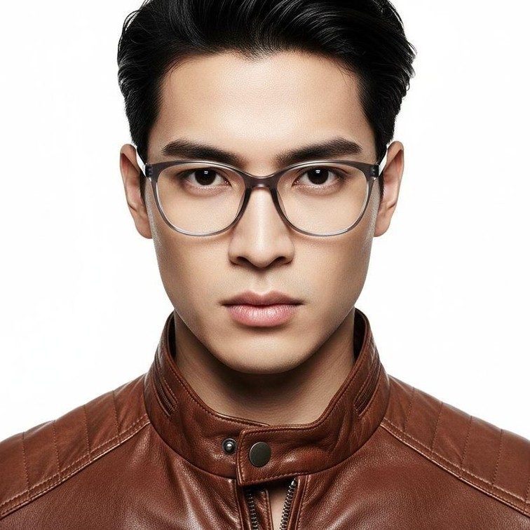 Oval Grey TR90 Glasses #BS0620-0052