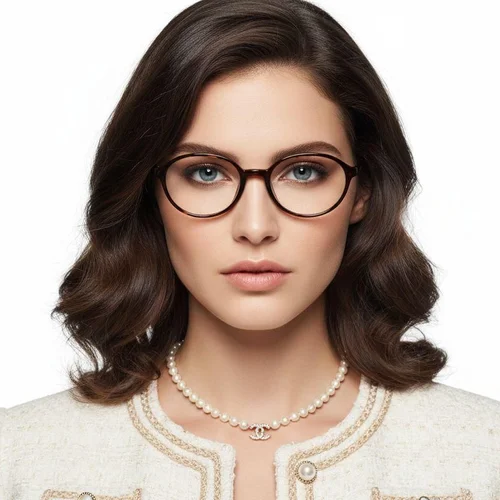Lunettes ovales écaille de tortue TR90 #BS0620-0057