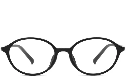Lunettes ovales noires TR90 #BS0620-0059
