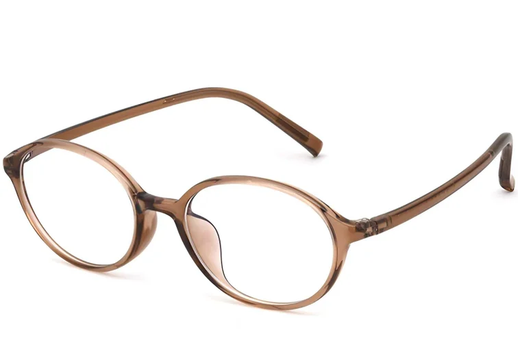 Ovale braune TR90-Brille #BS0620-0060