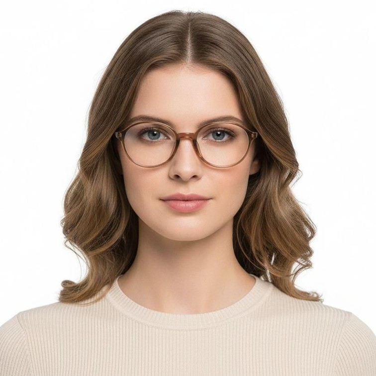Oval Brown TR90 Glasses #BS0620-0060
