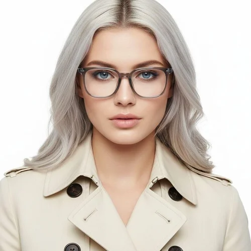 Lunettes rectangulaires grises TR90 #BS0620-0062