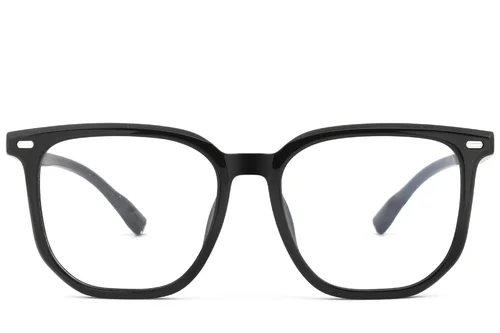 Lunettes rectangulaires noires TR90 #BS0620-0063