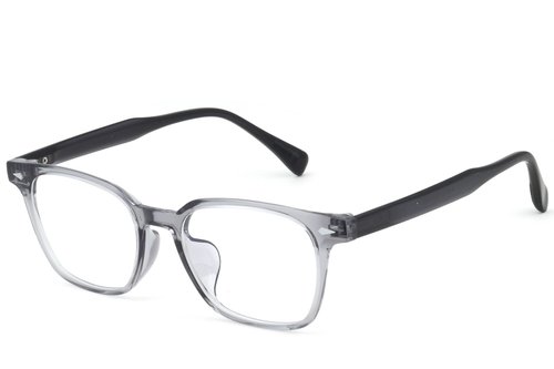 Lunettes rectangulaires grises TR90 #BS0620-0064