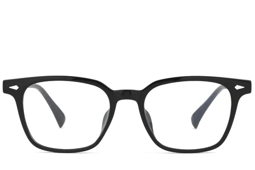 Lunettes rectangulaires noires TR90 #BS0620-0066