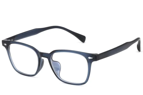 Lunettes rectangulaires bleues TR90 #BS0620-0069