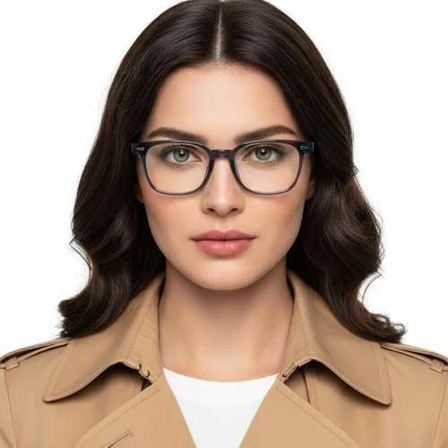 Lunettes rectangulaires bleues TR90 #BS0620-0069
