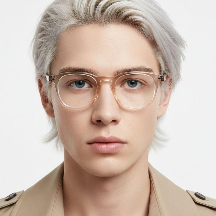 Lunettes rectangulaires jaunes TR90 #BS0620-0070