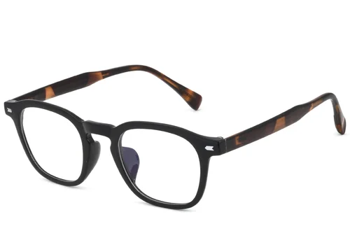Lunettes rectangulaires noires TR90 #BS0620-0072