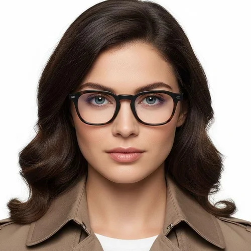 Lunettes rectangulaires noires TR90 #BS0620-0072