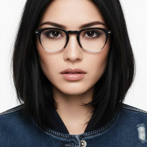 Lunettes rectangulaires noires TR90 #BS0620-0073