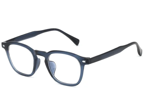 Lunettes rectangulaires bleues TR90 #BS0620-0075
