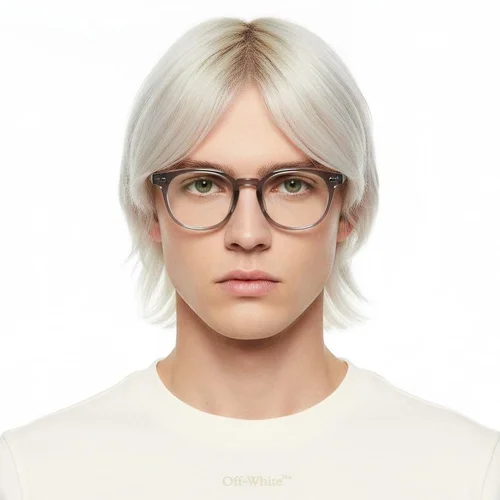 Lunettes rectangulaires grises TR90 #BS0620-0077