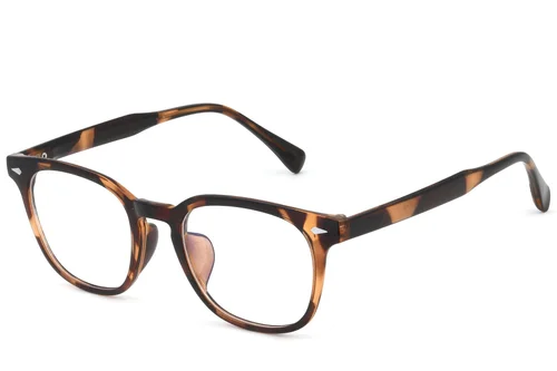 Lunettes rectangulaires écaille de tortue TR90 #BS0620-0078