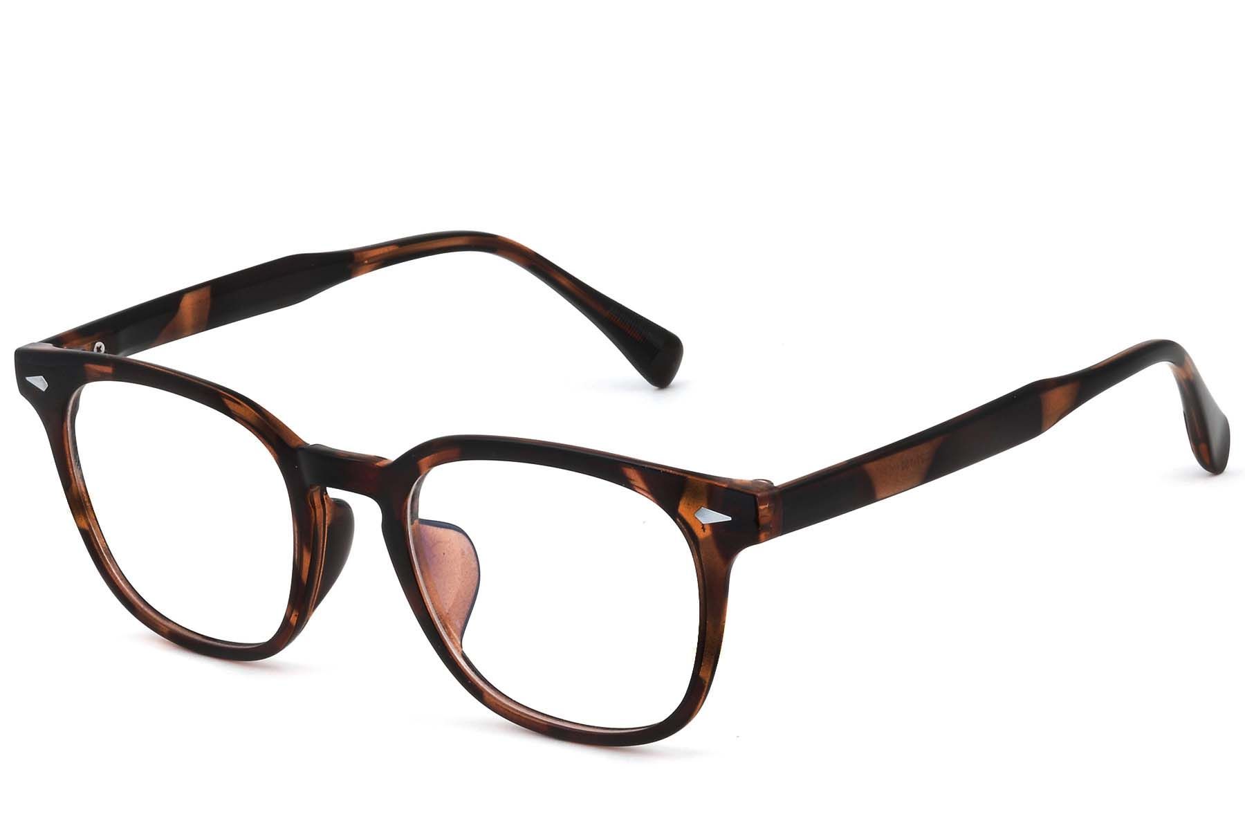 Lunettes rectangulaires écaille de tortue TR90 #BS0620-0078 - BLACKSHEEP
