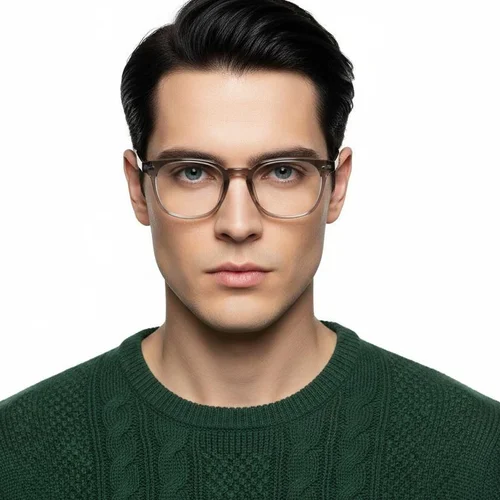 Lunettes rectangulaires grises TR90 #BS0620-0080