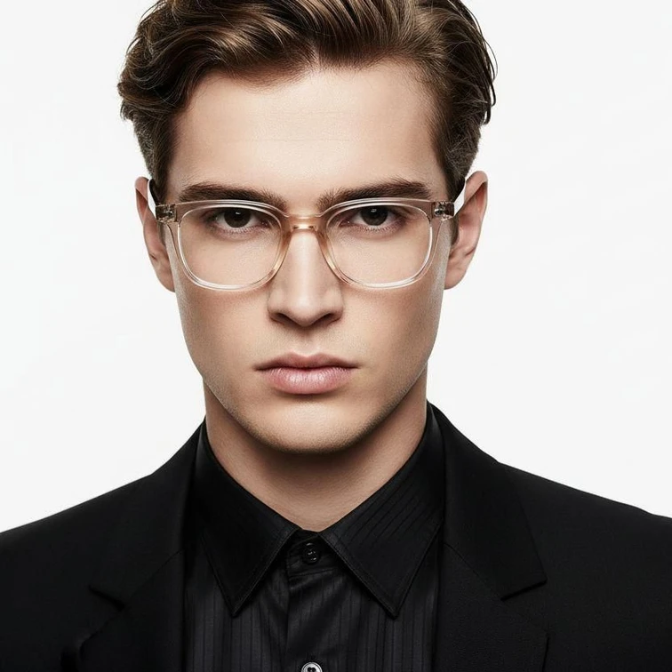 Gafas rectangulares TR90 amarillas #BS0620-0083
